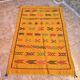 Handmade wool Berber rug – Colourful Moroccan bohemian kilim