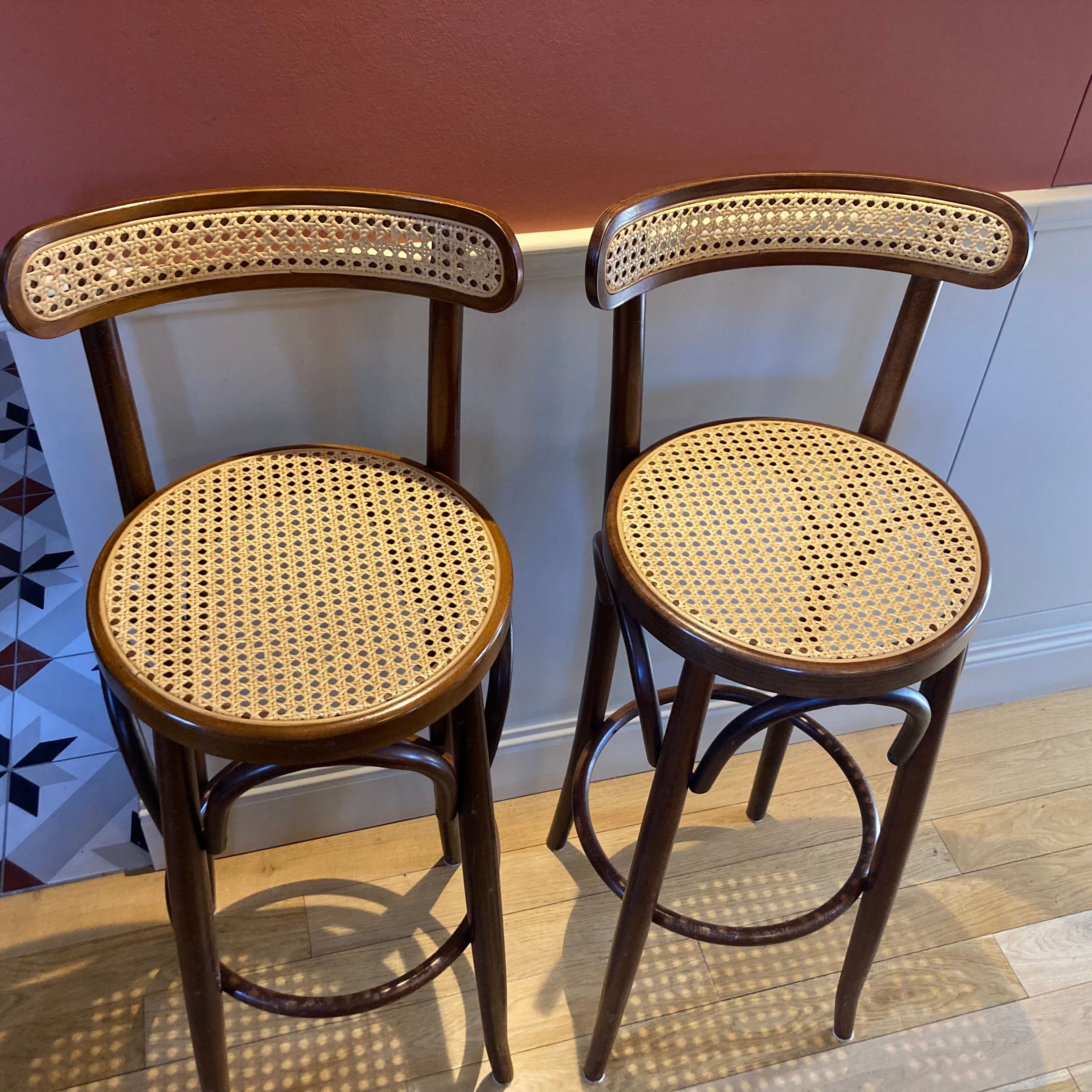 Vintage bar stools pair