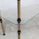 Glass and brass shop window display shelf 1950