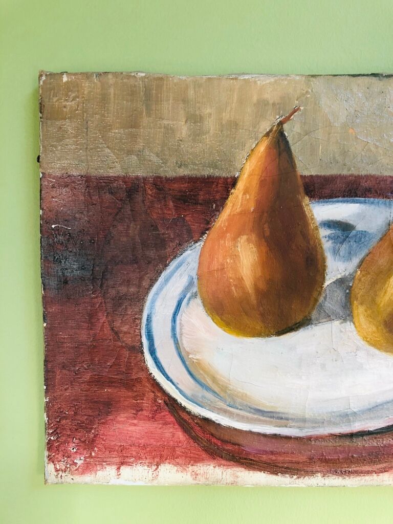 Still life with pears