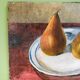 Still life with pears