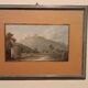 Old watercolour on paper from the early 19th century - landscape