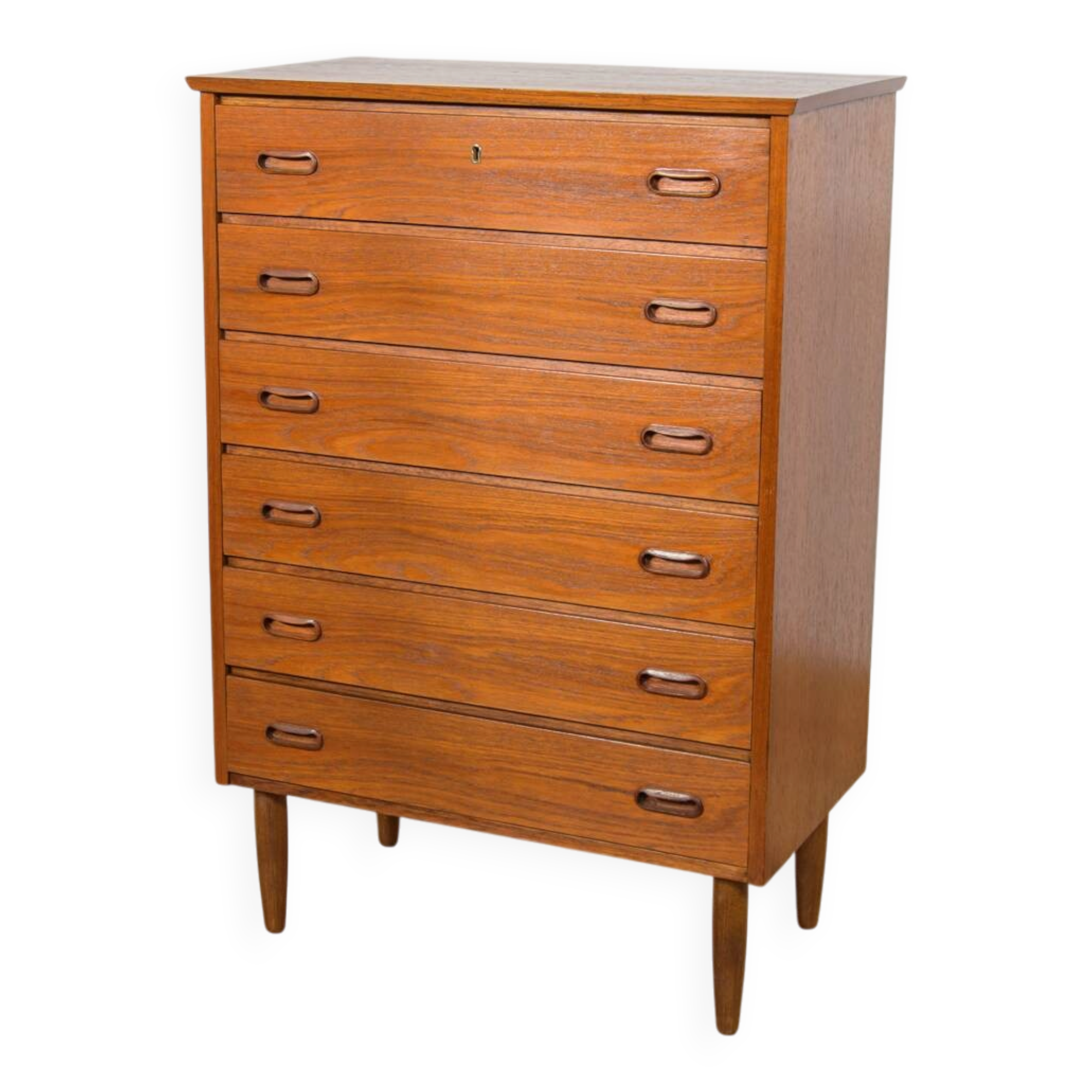Mid-century teak dresser, Denmark, 1960s