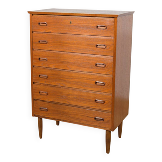 Mid-century teak dresser, Denmark, 1960s