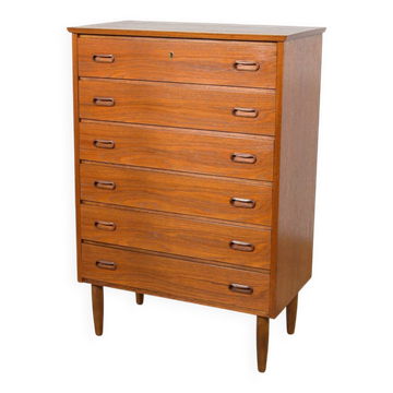 Commode en teck des années 60, Danemark.