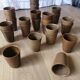 Lot de 27 tasses-timbales vintage en grès Digoin
