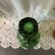 Carafe bouteille en verre italien empoli vert