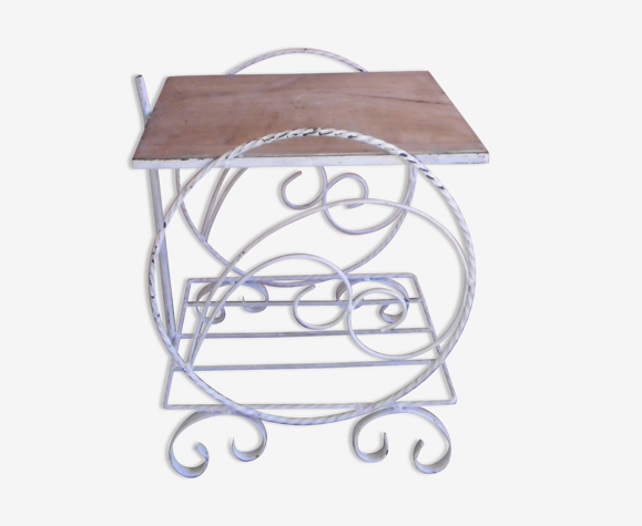 Table desserte de jardin en fer forgé