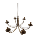 Chandelier in patinated brass of the years 70
