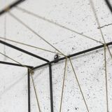 Black steel coat rack and scoubidou wire 1960