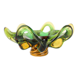 Czech Big Art Glass Bowl by Josef Hospodka, 1960's