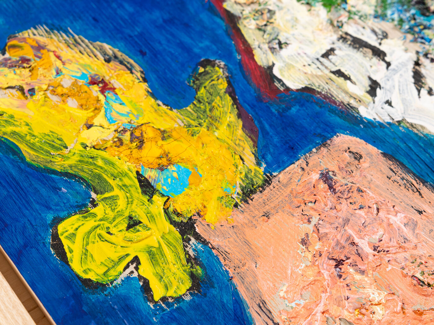 Flying Objects, Oil on Plate, 42 x 46 cm