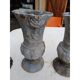 Set of 5 cast iron vases from 1900 from Charleville-Mézières