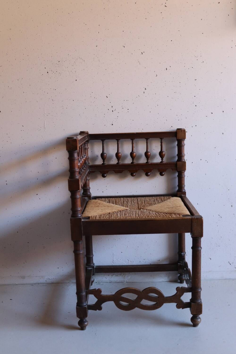 Vintage fireplace corner chair