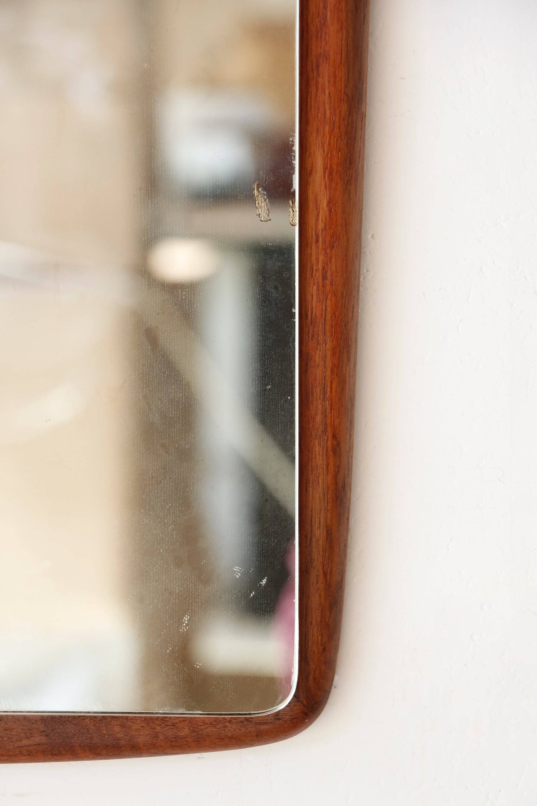 Vintage Scandinavian teak mirror – 1960s - 14.09.23.06