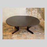 Dark wood extendable dining table, 1970s