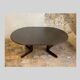 Dark wood extendable dining table, 1970s