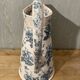 Antique water pitcher, English earthenware, Floral Furnivals England