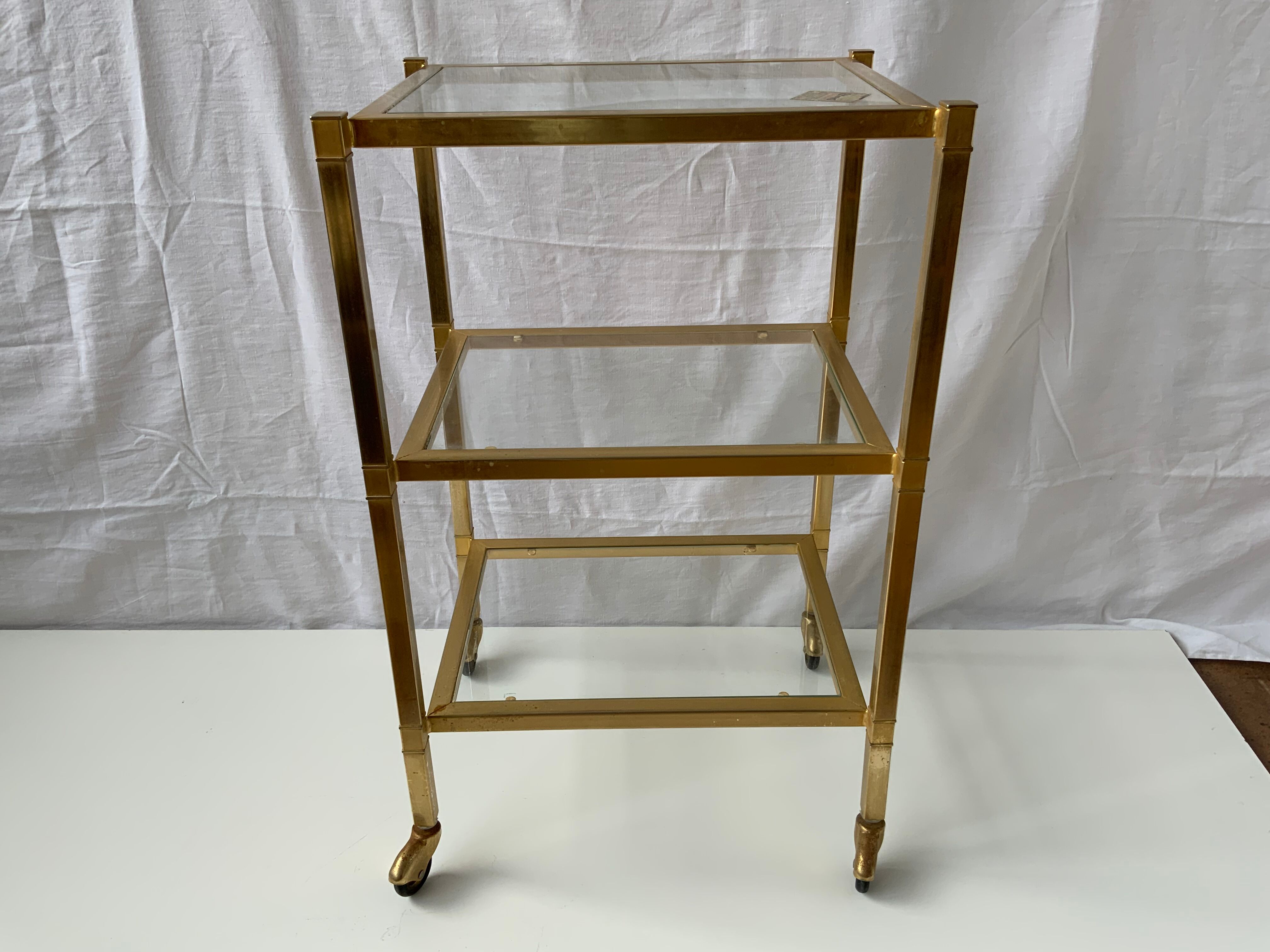 Brass shelf