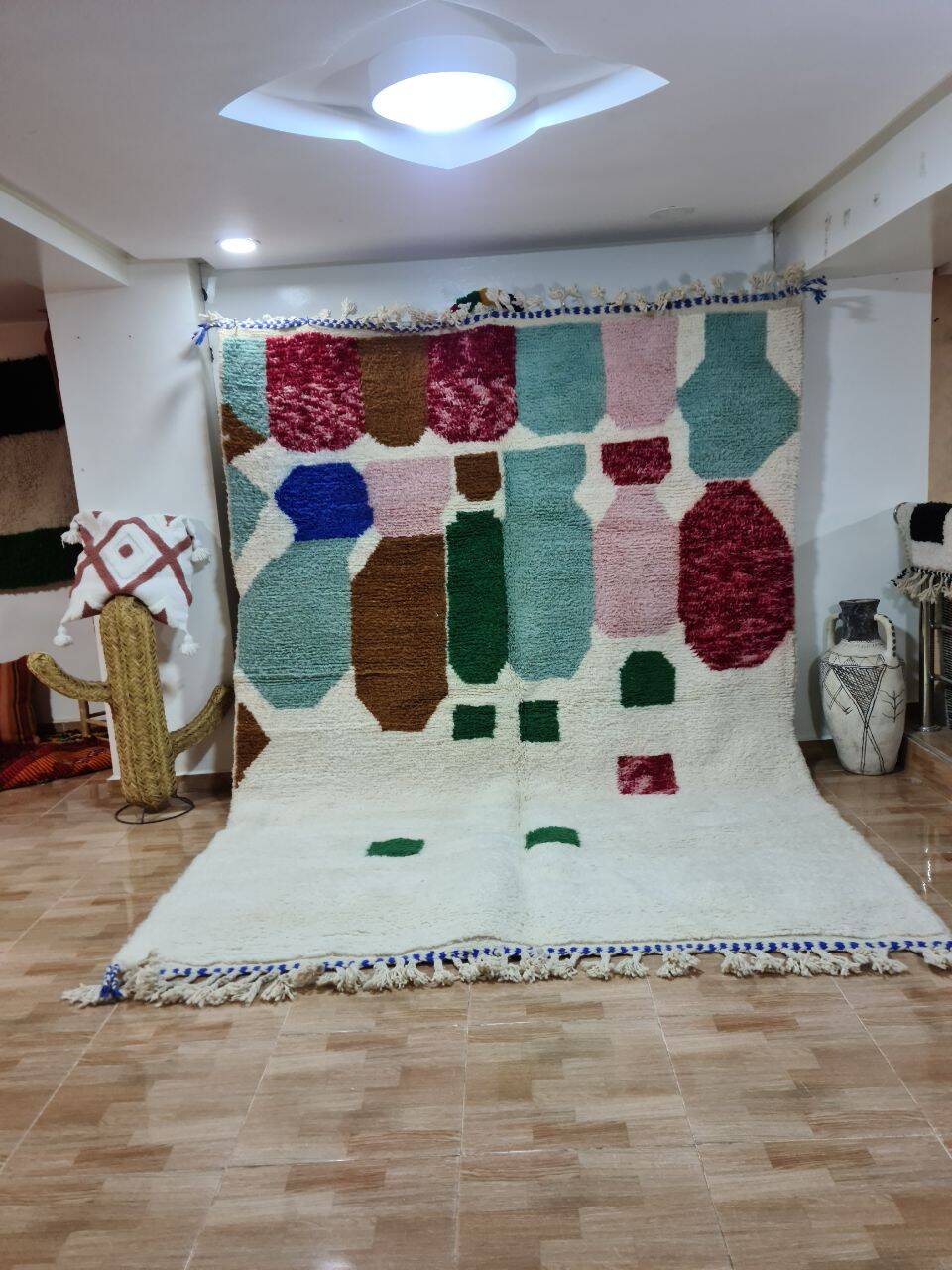 Beni Mrirt Rug 100% Natural Wool – Luxury and Berber Craftsmanship 300x200cm