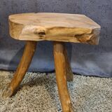 Tripod cowhide stool