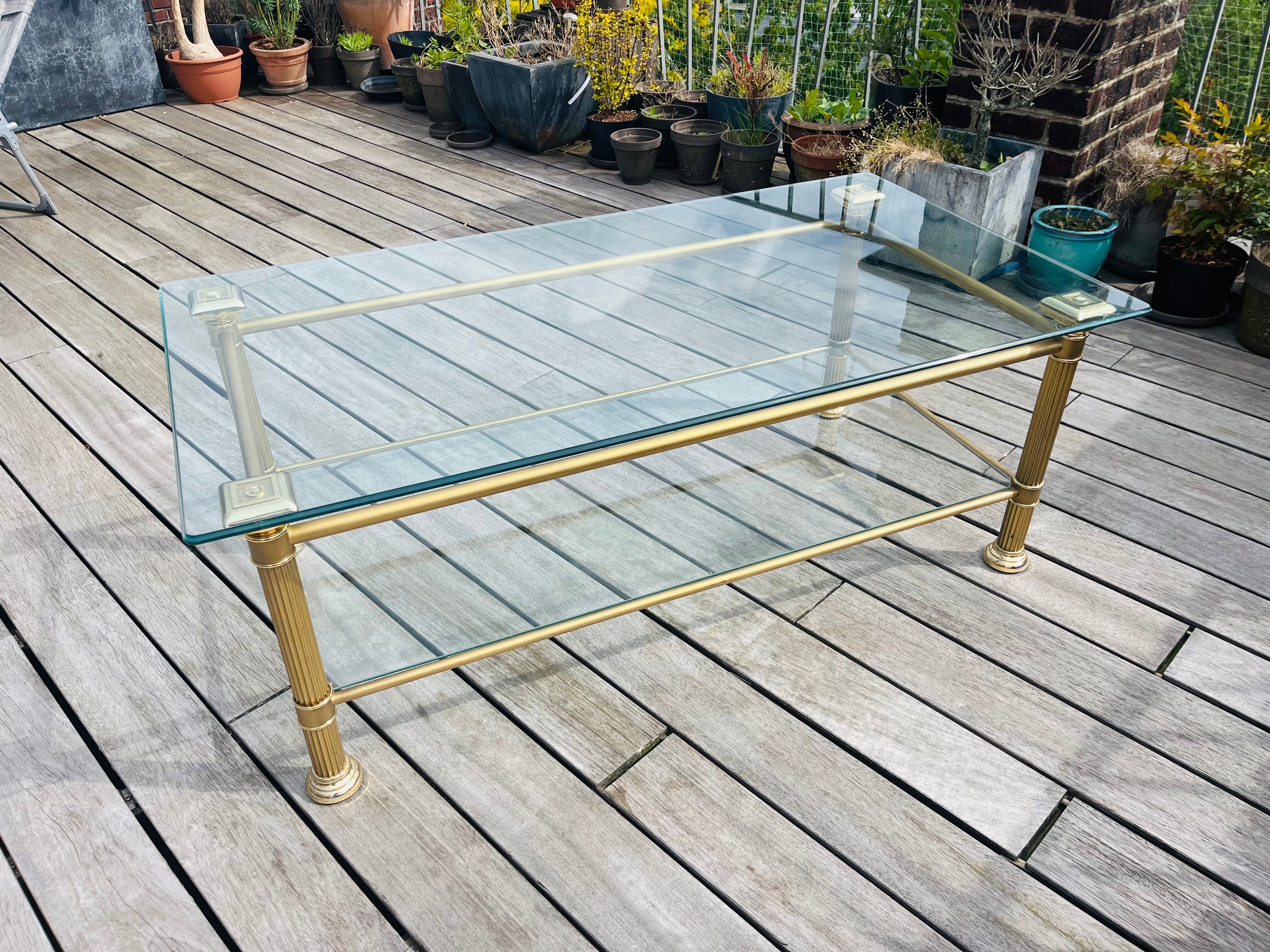 Table basse vintage années 70 – Hollywood Regency