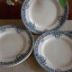4 assiettes anciennes terre de fer longwy modèle « londres »