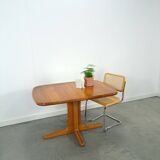Teakhouten uitschuifbare eettafel