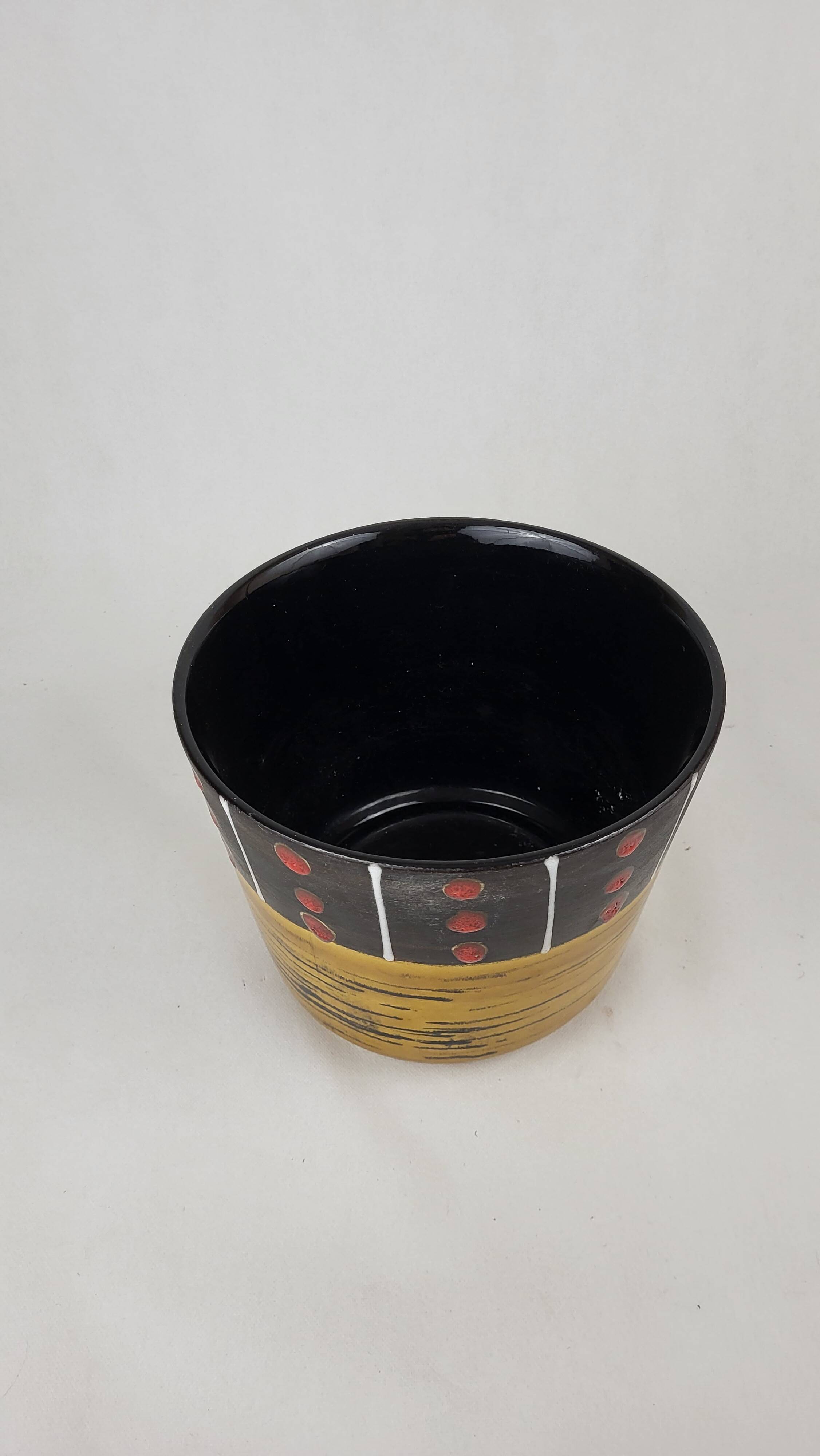 Vintage ceramic pot cover 60 Scheurich