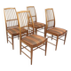 Set de 4 chaises "Napoli" David Rosén Nordiska Kompaniet, Suède, 1960