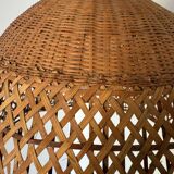 Rattan pendant lamp from the 60s