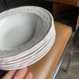 6 Niderviller soup plates