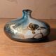 Multilayered glass vase with gold inclusions, Biot workshop, signed JM Operto
