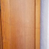 Vintage wooden glass bookcase cabinet