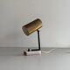 Lampe de bureau minimaliste à tête en laiton et base en marbre, années 1960, Allemagne
