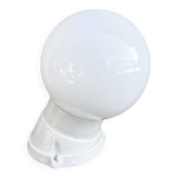 White industrial wall lamp Lindner, Germany, 1960s.