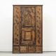 18th century folk art painted bridal cabinet