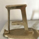 Pair of vintage brass bookends