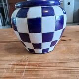 Vintage Glazed Stoneware Vase from the 60s