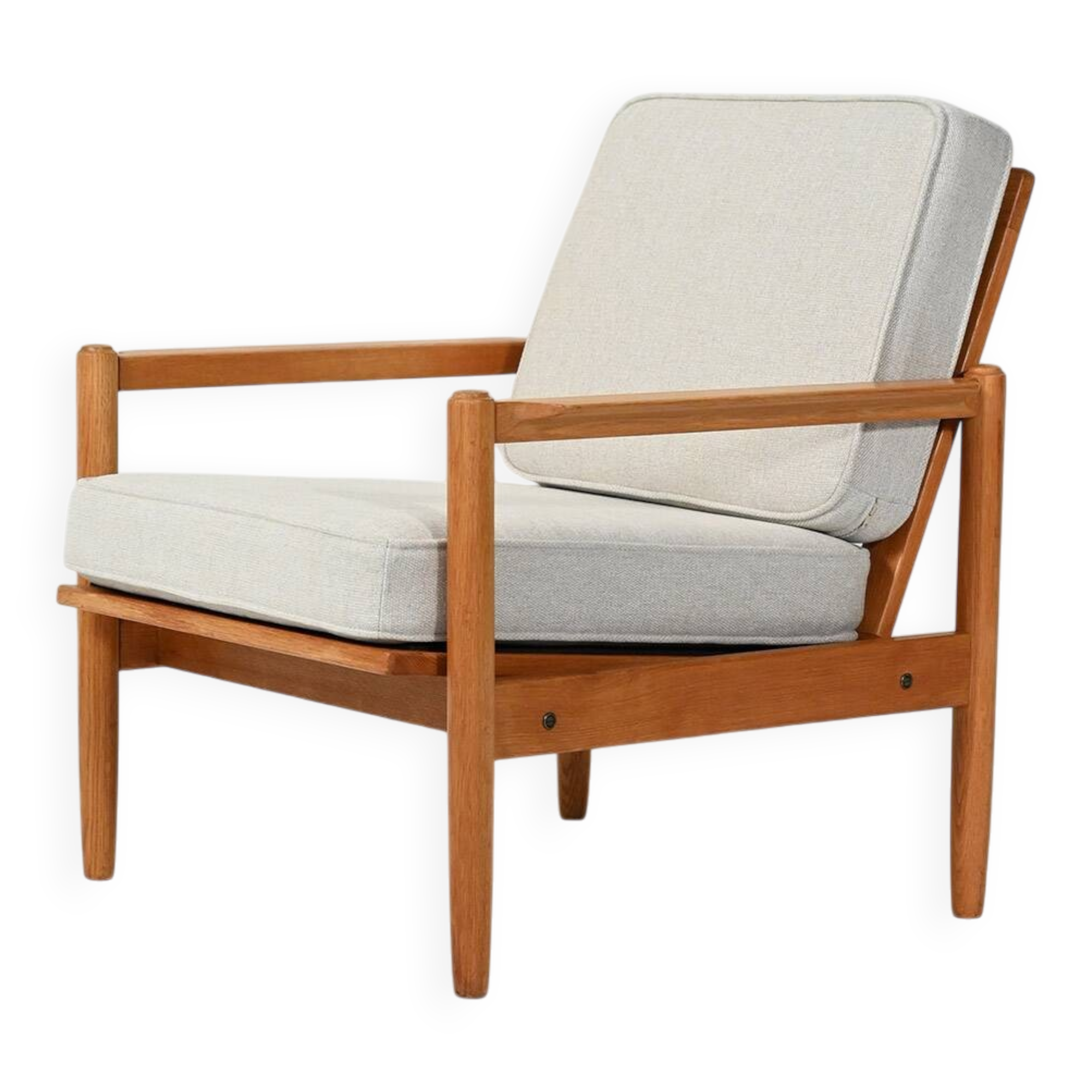 Scandinavian oak armchair, 1950s/60s