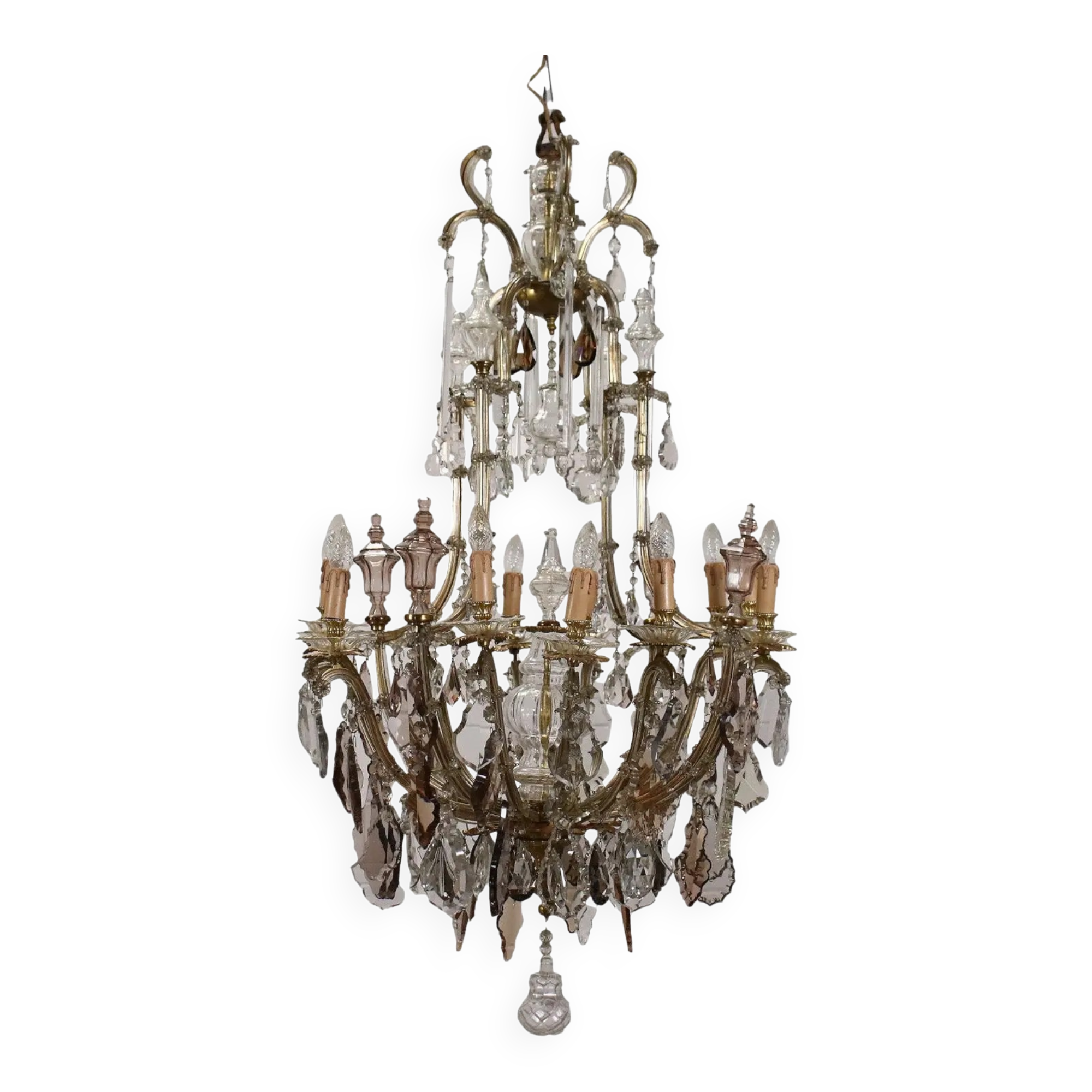 Glass chandelier Italy 20th Century