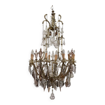 Glass chandelier Italy 20th Century