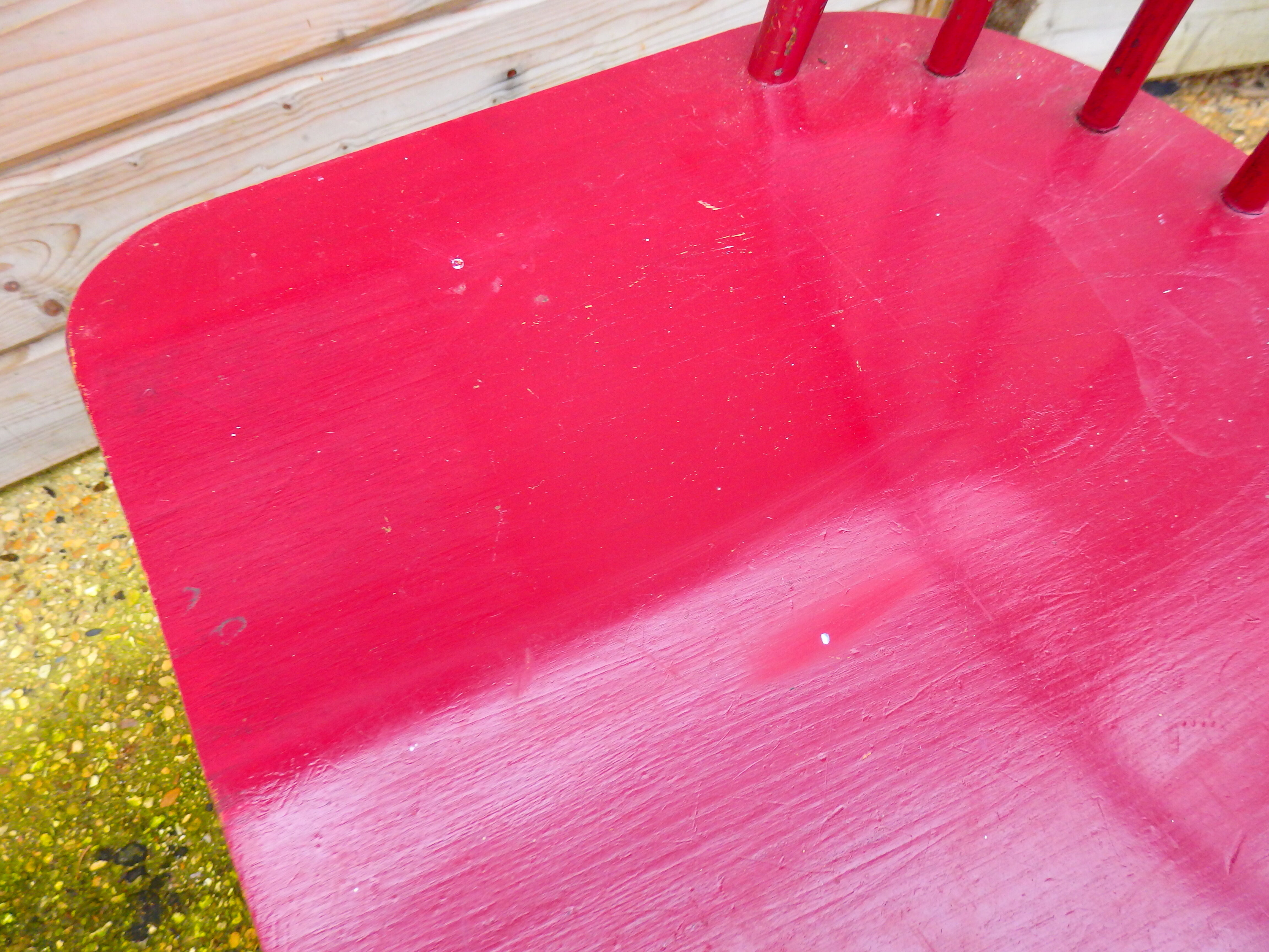 Scandinavian red chair