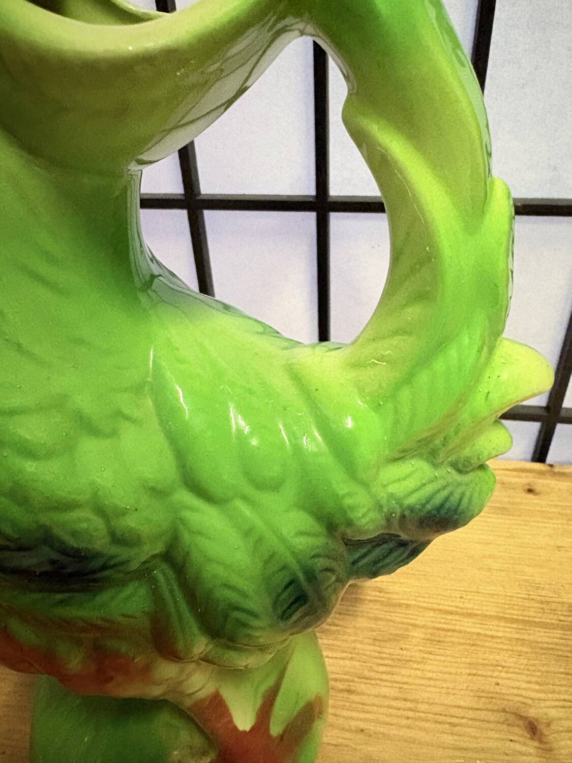 Large enamelled ceramic pitcher – signed B. Gaillard