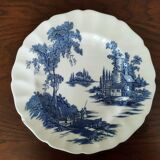 8 blue & white plates