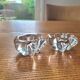 Daum France crystal salt and pepper shakers