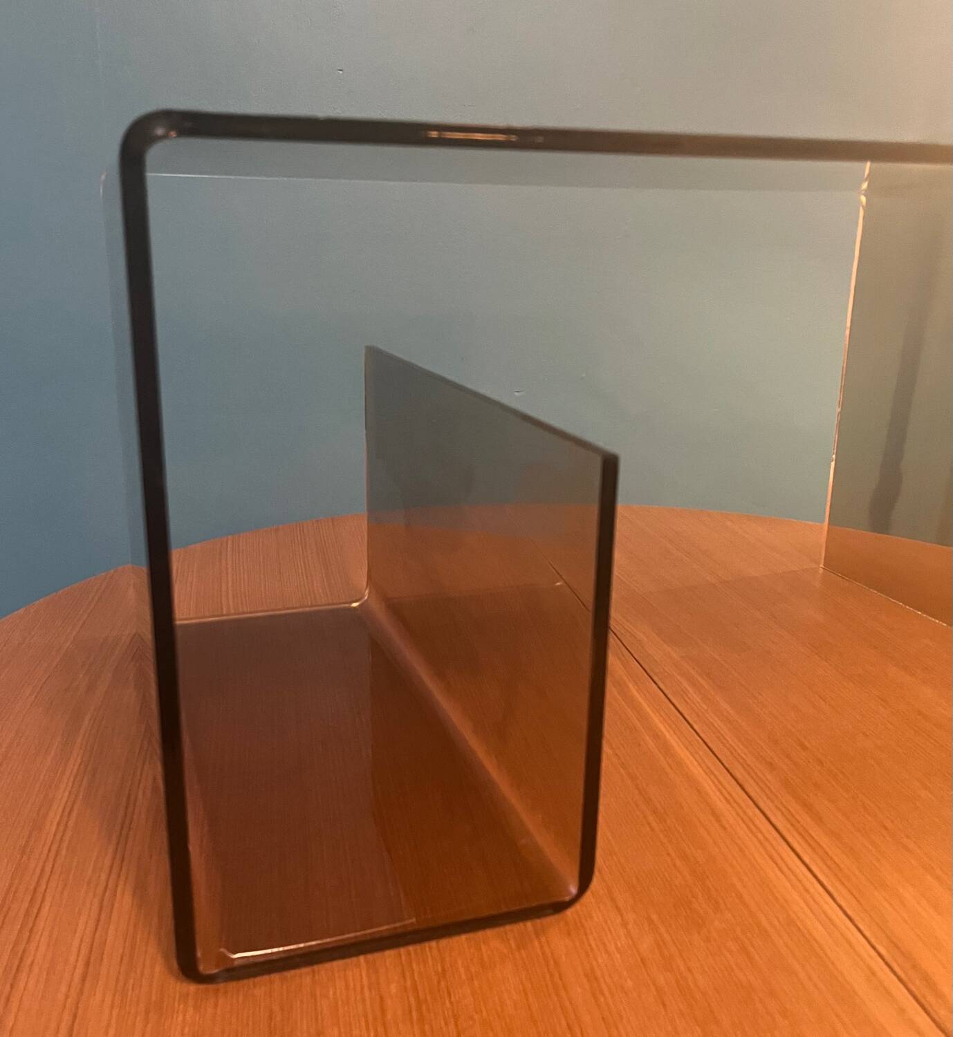 Michel Dumas Plexiglas coffee table or end table