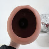 Vase vintage tête d'enfant terre cuite cache-pot