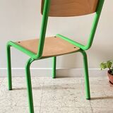 CHAISE d'Ecole pour KIDS Verte VINTAGE