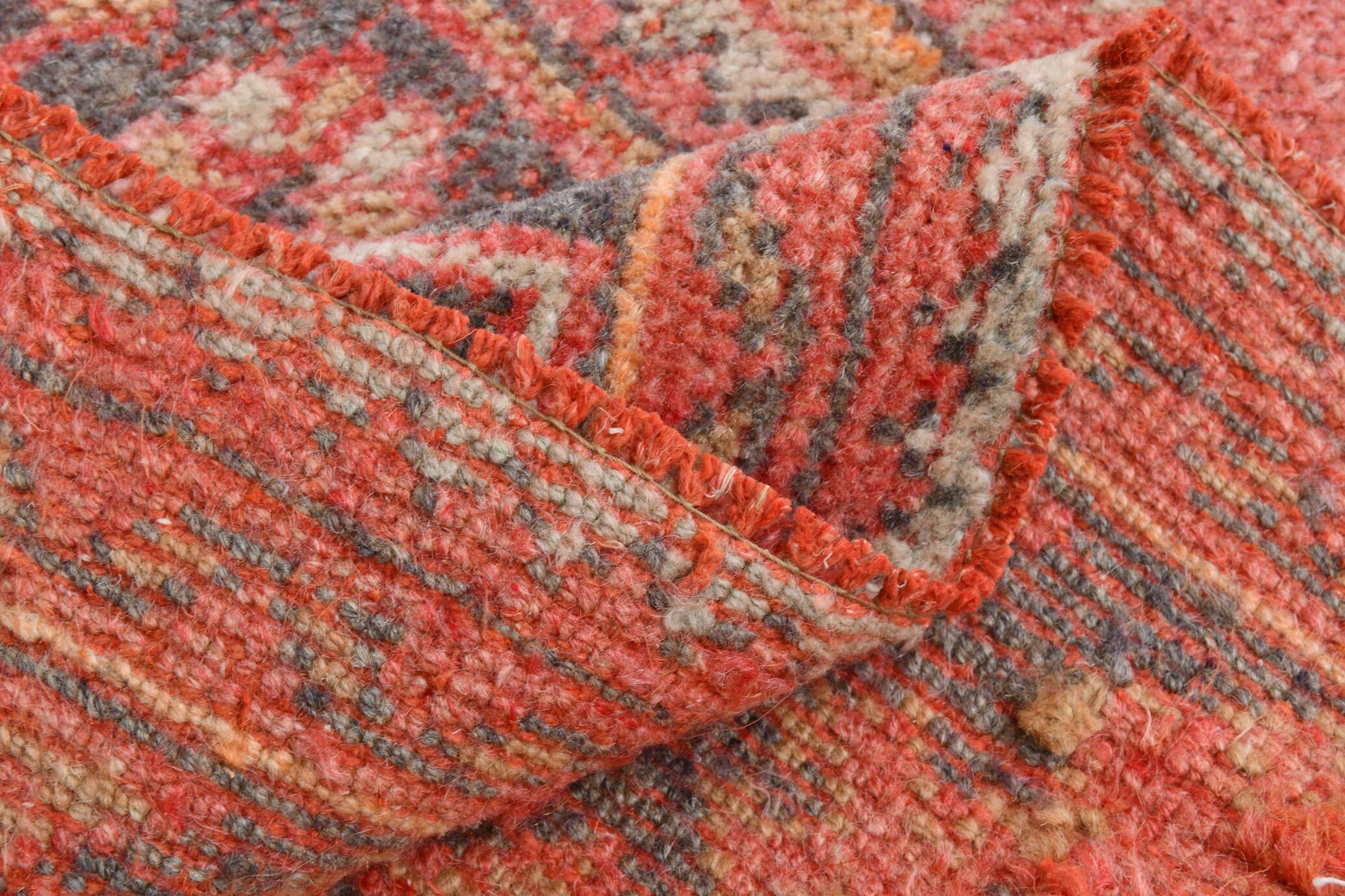 3x11 Vintage Pastel Pink Vintage Runner Rug, 84x335Cm